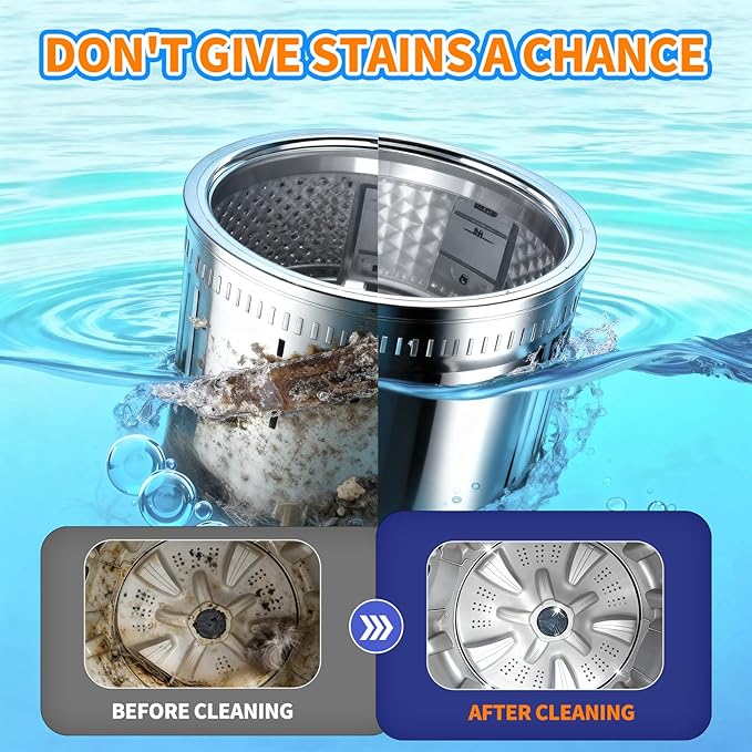 SOPAMI Washing Machine Cleaner Tablets for Pet Owners HE Front Load and Top Load Washer Deep Cleaning Septic Safe Removes Stubborn Pet Hair Eliminates Pet Odors Prevents Pet Dander Build Up