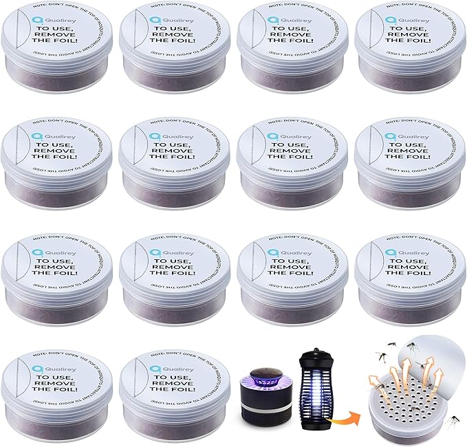 Qualirey 14 Pcs Mosquito Attractant for Bug Zapper, Each Last 60 Day Pest Lure Mosquito Trap Fly Biting Insect Bait Refill High Catch Rate Compatible with DynaTrap and All Insect Trap Indoor Outdoor