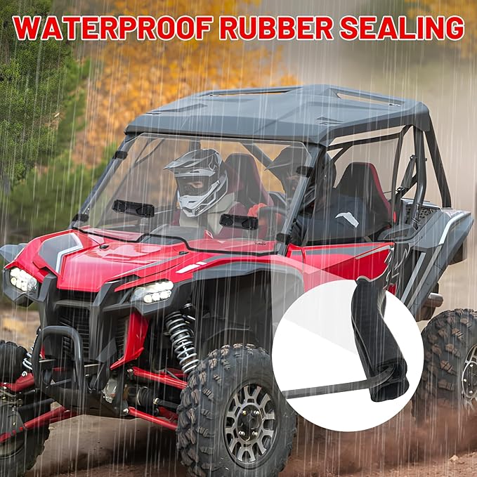 StarknightMT Talon 1000 Windshield with Vent (2019-2025), Scratch-Resistant Clear PC Front Windscreen Compatible with Talon 1000X/1000R/1000X4 UTV Accessories