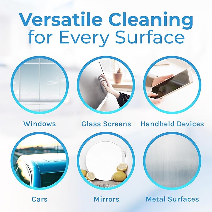 Hygea Natural Clear 'n' Bright - Glass Cleaner Spray - Streak-Free & Ammonia-Free Window Cleaning - Eyeglass, Window & Mirrors Cleaning Supplies - Safe & Fast with Natural Ingredients (1 Gallon)