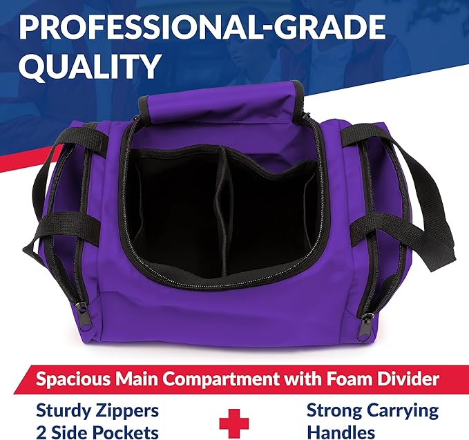 Dixie EMS Dixigear Empty First Responder II Bag 10.5" x 5" x 8" – Purple