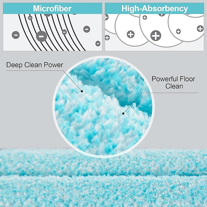 JOYMOOP 18 Inch Commercial Dust Mop for Hardwood Floors, Heavy Duty Industrial Wet Dry Mops with Telescopic Handle, Includes 5 Microfiber Mop Pads