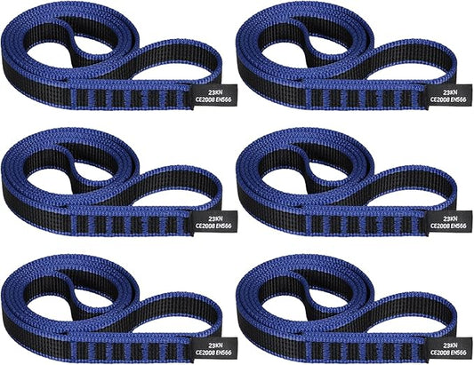 18mm Nylon Climbing Sling Runner 23KN CE2008/EN566 Certified - Webbing Straps for Outdoor Rock Climbing, Rappelling, Swing, Yoga Hammock etc