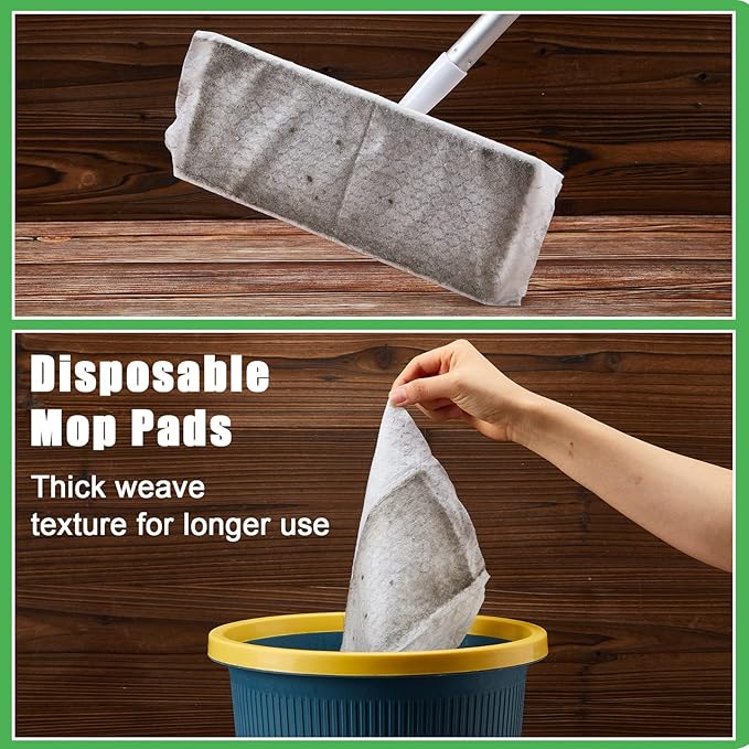 Zubebe 600 Pcs Sweeper Dry Mop Refills Disposable Mop Pad Refills, Floor Wipes Dry Sweeping Cloths Dry Duster Cloths for Floor Cleaning and Mopping