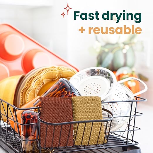 Scotch-Brite Brite Harvest Collection, 1 Extra Gentle Leafy Clean Kitchen Sponge, 3 Pop Up Dish Sponges That Expand with Water, and 4 Dobie Non-Scratch Sponges