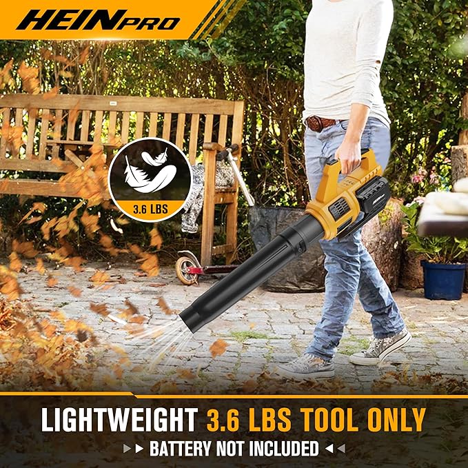 Cordless Leaf Blower Compatible with Dewalt 20V Max Battery 400CFM Electric Leaf Blower Cordless, Variable Speed, Turbo Mode, Leaf blowers Battery Powered for Lawn Care, Yard(Tool Only)
