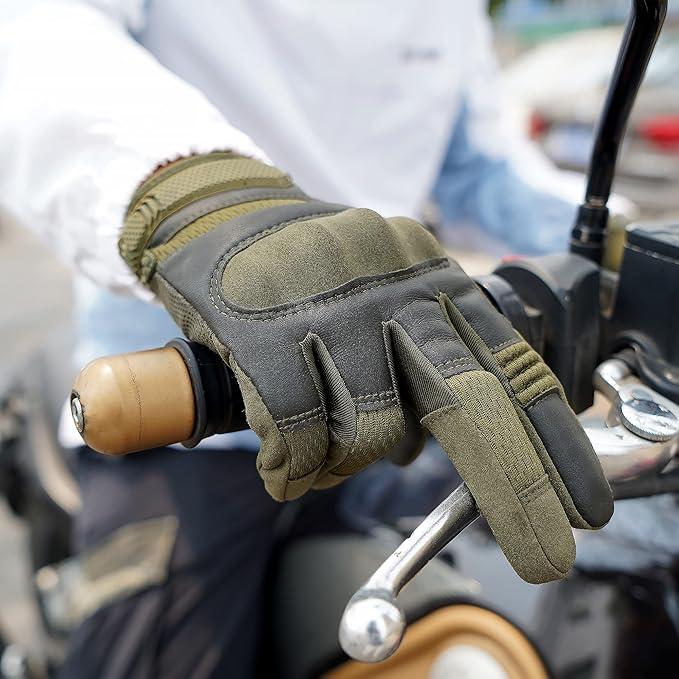 AXBXCX Motorcycle Gloves for Men - Ultimate Protection, Touchscreen Capable, Durable for Outdoor