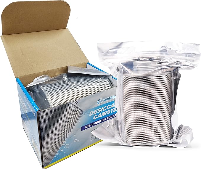 750 Grams 16 Pack Gun Safe Dehumidifier, Reusable Canister Desiccant Dehumidifier, Rechargeable 1.65 Lbs Indicating Silica Gel Orange To Green