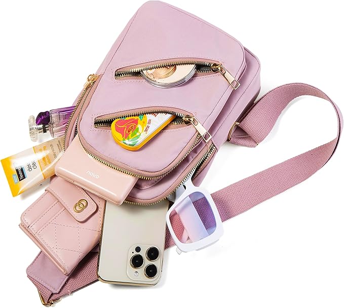 Sling Bag Crossbody Bags for Women, Small Sling Backpack Cross Body Bag Fanny Pack for Outdoors Hiking Traveling