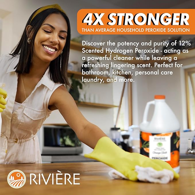 Rivière 12% Scented Hydrogen Peroxide, Gallon, Orange