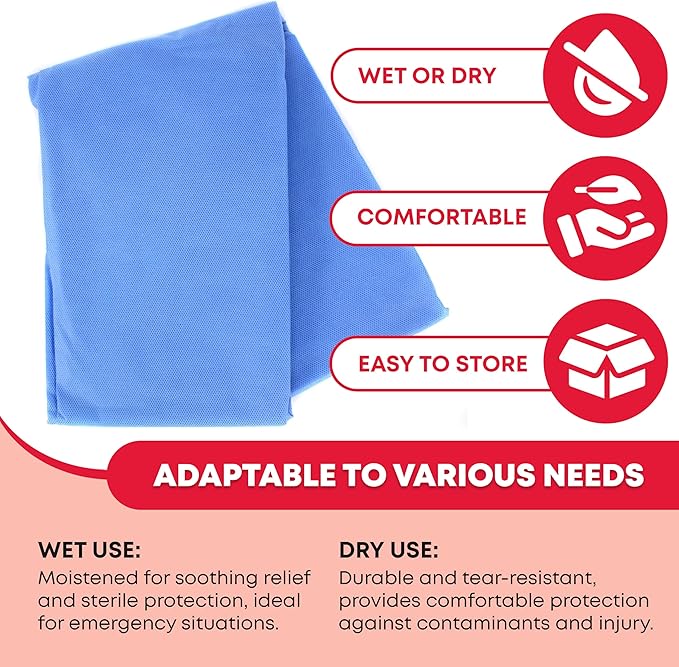Ever Ready First Aid Sterile Burn Sheet Blanket – 60”x 90”