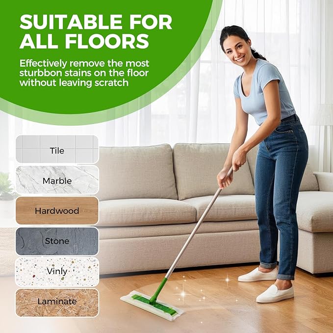 Dry Mop Refills - 160 Count Disposable Dusting Cloths - Electrostatic Cloths - 7.9"x11.6" Box Packing