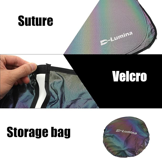 D-Lumina Windshield Sun Shades - Compatible with Freightliner Sprinter & Mercedes Benz Sprinter Cargo Crew Passenger Motorhome 2007-2025 - Foldable Front Window Sun Protection, Heat Shield, Sunshade