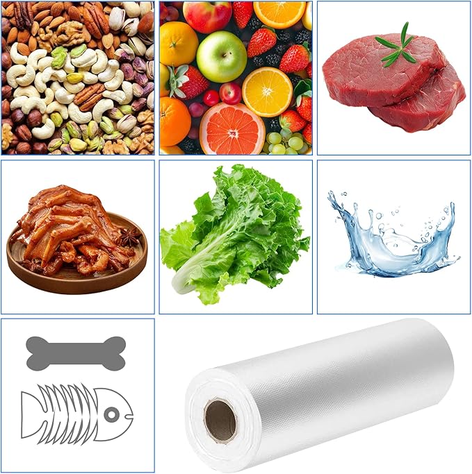 Clear Plastic Produce Bags on a Roll - 12"x16", 350 Bags per Roll - Ideal for Fruits, Vegetables, Meat, and Garbage