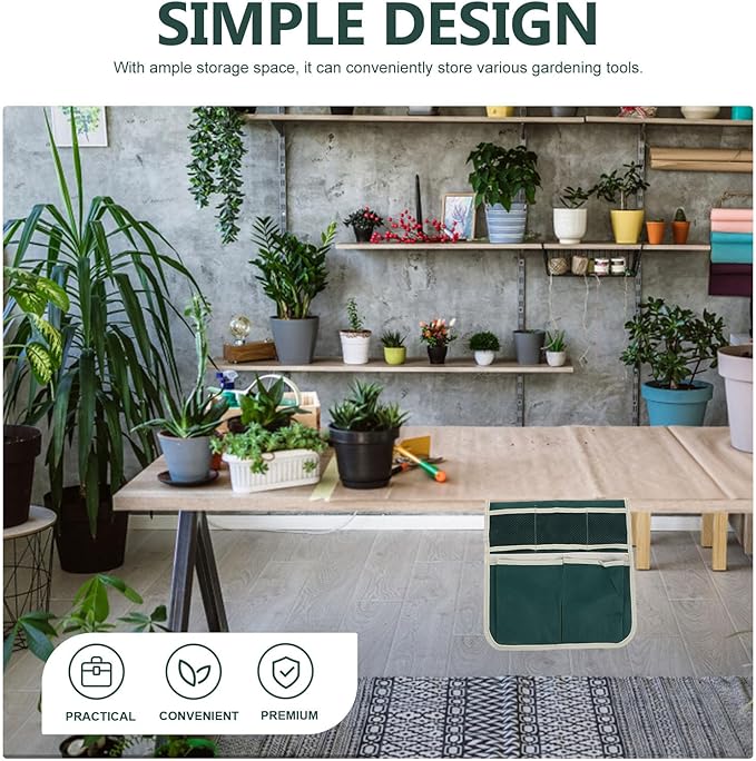 Garden Pouch, Foldable Portable Garden Kneeler Bench Kneeling Bag Gardening Tools Storage Stool Multiple Storage Pouch
