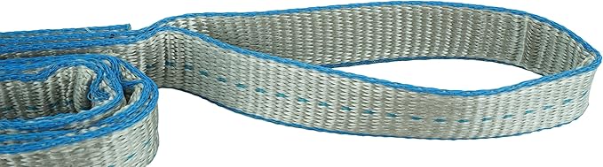DD Sling (USA Made). 1" x 12', Flo Guard 2 Ply, Polyester Lifting Slings, Eye & Eye, Heavy Duty, 3,200 lbs Vertical, 2,600 Choker, 6,400 Basket Load Capacity (1" x 12')