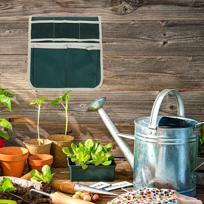 Garden Pouch, Foldable Portable Garden Kneeler Bench Kneeling Bag Gardening Tools Storage Stool Multiple Storage Pouch