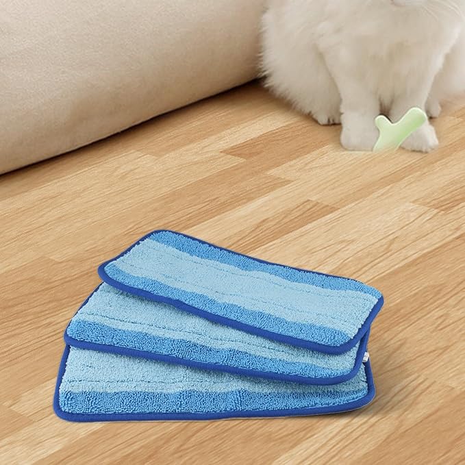 Microfiber Washable Hardwood Floor Reusable Mop for Pads for Swiffer for Wet Jet Refills Efficient Fine Dust Capture