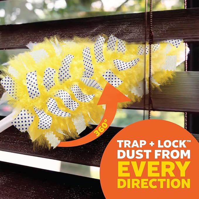 Swiffer Dusters Refill for Cleaning, Feather & Microfiber Duster Alternative, Lavender Scent, 24 Count