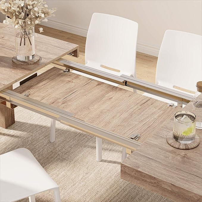 Mobili Fiver, Iacopo Extendable Dining Table, 55.1(86.6) x35.4 in, Oak, Made in Italy