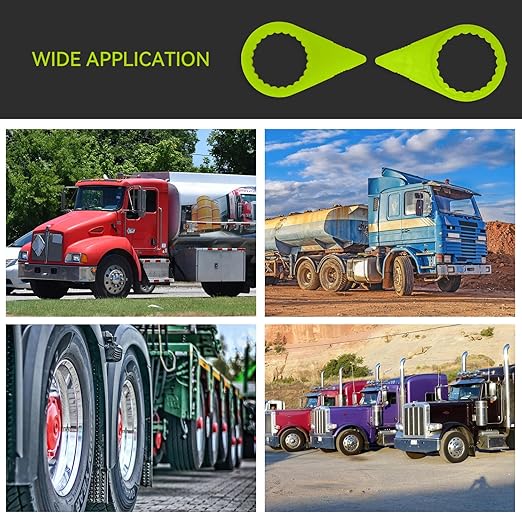 Loose Wheel Nut Indicators 100 Pcs - 33mm Green Visual Warning Arrows Essential for Truck, Trailer, Bus, Tractor Fleet Safety & Agricultural Industrial Vehicles
