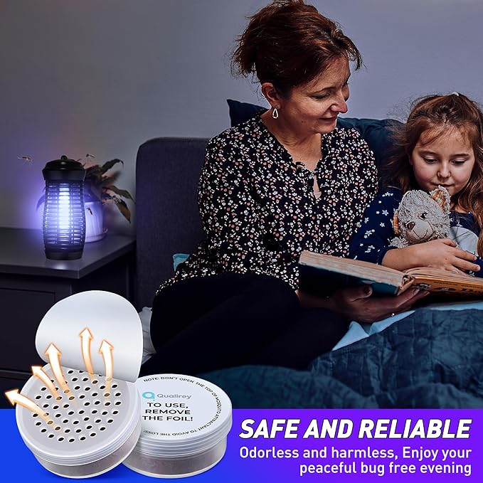 Qualirey 14 Pcs Mosquito Attractant for Bug Zapper, Each Last 60 Day Pest Lure Mosquito Trap Fly Biting Insect Bait Refill High Catch Rate Compatible with DynaTrap and All Insect Trap Indoor Outdoor