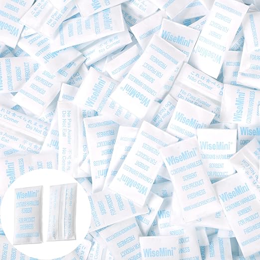 0.25 Gram 1200 Pack Silica Gel Packets, Dessicant Packets, Silica Gel Packs, Moisture Absorbers for Food Storage, Food Safe Desiccant Dehumidifiers