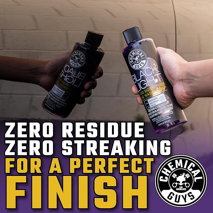 Chemical Guys CWS619 Black Light Foaming Car Wash Soap (Works with Foam Cannons, Foam Guns or Bucket Washes) Safe for Cars, Trucks, Motorcycles, RVs & More, 128 fl oz (1 Gallon), Black Cherry Scent