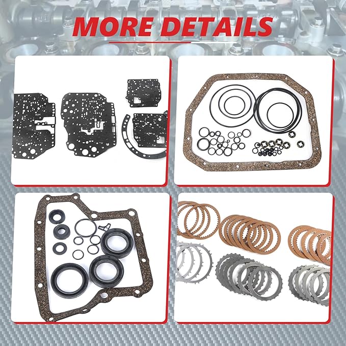 Transmission Rebuild Kit Master Kit Overhaul Fit for Rio5 1.6L 2006-2011 for Accent 1.6L 2001-2011 A4AF1 A4AF2 A4AF3 for Elantra 2.0L 1999-2000