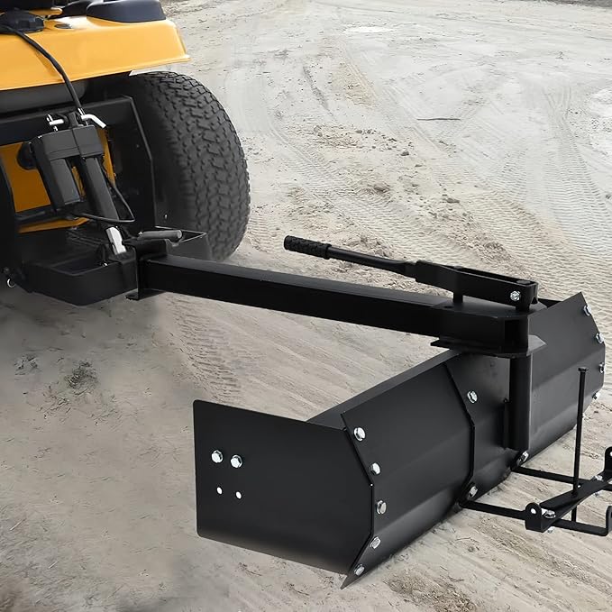 YITAMOTOR 42" Tow Behind Box Scraper Lawn Tractor Attachments, Black