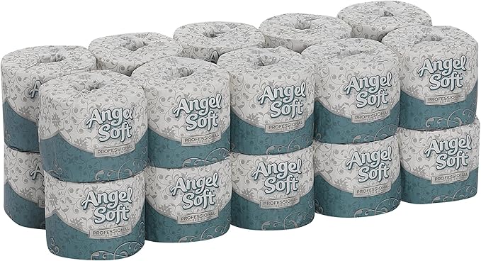 Georgia-Pacific Angel Soft Ultra Professional Series 2-Ply Embossed Toilet Paper by GP PRO, 16620, 450 Sheets Per Roll, 20 Rolls Per Convenience Case