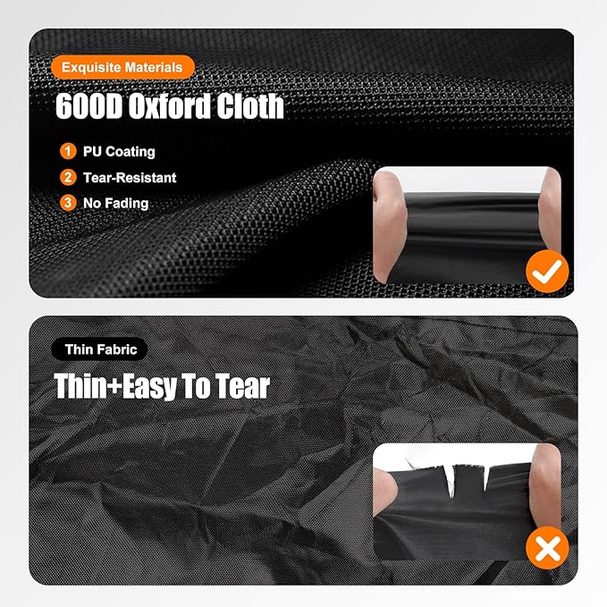 Heavy Duty Tractor Cover Waterproof 600D Oxford – Fits John Deere, Kubota, Mahindra, New Holland, Massey Ferguson Compact Tractors – All Weather Protection with Storage Bag