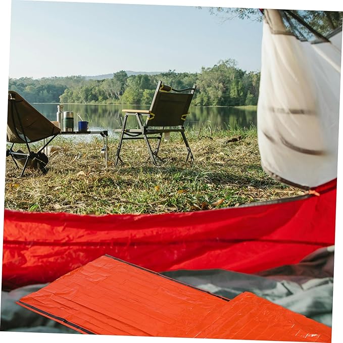 Lightweight Emergency Survival Portable Thermal Bivy Sack with Reflective PE Aluminum Film for Camping Hiking Outdoor Activities and Travel