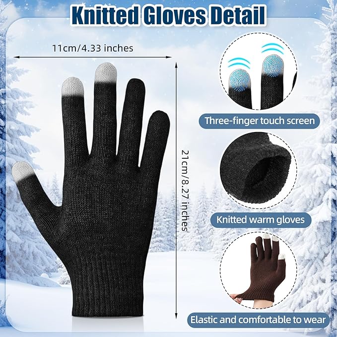 150 Pcs Winter Emergency Warm Set Includes Thermal Blankets Touchscreen Gloves Thick Socks Bulk Homeless Care Kit for Cold Weather Outdoor Survival Supplies Outdoor Aid(5 Colors)