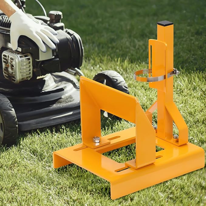 Lawn Mower Blade Sharpener Grinder Tool Kit, Adjustable Bevel for Reel & Push Mowers, Durable Iron Professional Sharpening Jig for Lawnmower Dull Blades