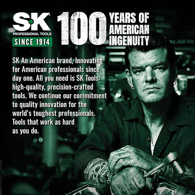 SK 6-Piece Magnetic Screwdriver Set, S2 Steel, 3 Slotted & 3 Phillips Screwdrivers, SureGrip Handle