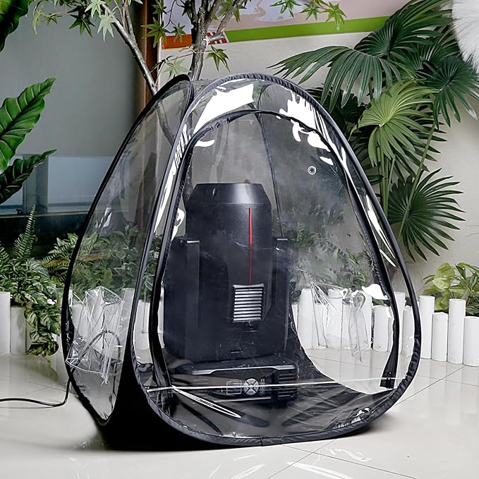MAD OWL Professional Moving Head Light Rain Cover,Waterproof and dustproof Stage Lighting Protection Accessory, Floor standing transparent moving head light rain cover 1 pack
