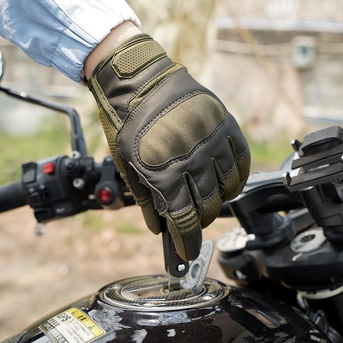 AXBXCX Motorcycle Gloves for Men - Ultimate Protection, Touchscreen Capable, Durable for Outdoor