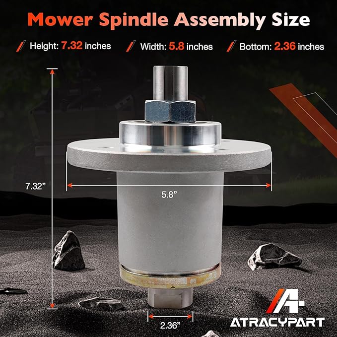 Mower Deck Spindle Assembly Heavy Duty for 54" 61" 72" Decks, Compatible with Spartan RT, RT Pro, RT HD, SRT, SRT XD, SRT XDe, RZ, RZ Pro Series, Replaces 437-0005-00