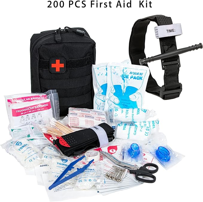 Complete 72 Hour Survival Kit - 2 Person Survival Kits, Deluxe Bug Out Bag, Emergency Bugout Backpack for Floods, Blackout, Disaster Preparedness Earthquake Supplies, Survival Pack