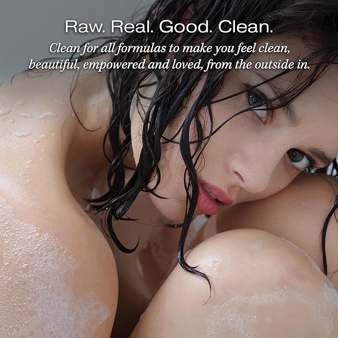RAW SUGAR Sensitive Skin Simply Body Wash - Green Tea + Cucumber + Aloe Vera, Moisturizing & Brightening Bath & Shower Gel, Sulfate-Free, Paraben-Free & Vegan (Pack of 3)