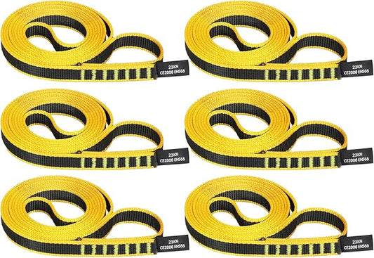 18mm Nylon Climbing Sling Runner 23KN CE2008/EN566 Certified - Webbing Straps for Outdoor Rock Climbing, Rappelling, Swing, Yoga Hammock etc