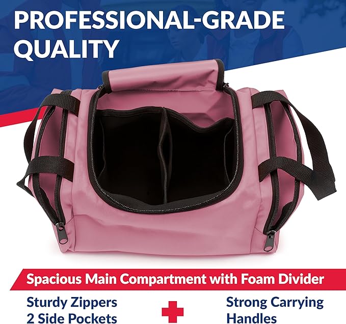 Dixie EMS Dixigear Empty First Responder II Bag 10.5" x 5" x 8" - Pink