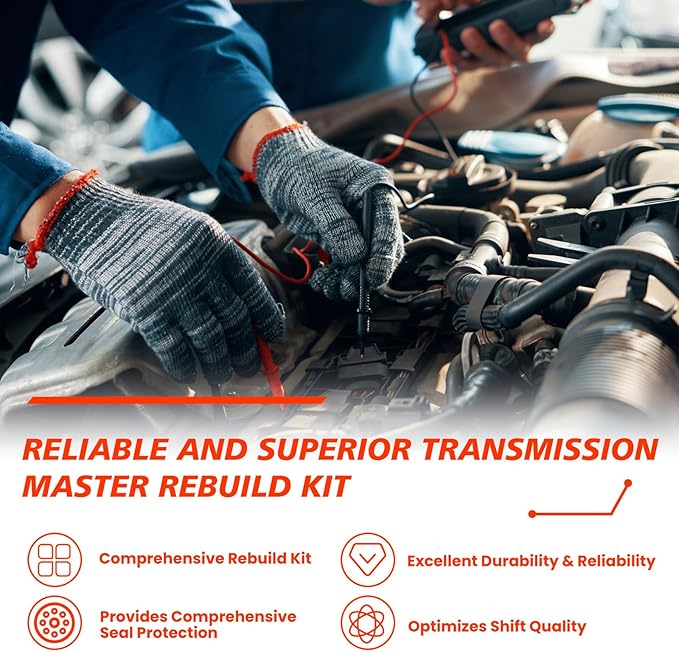 A6GF1 Transmission Master Rebuild Kit, Compatible with Hyundai Accent Elantra Kia Optima Soul 1.6L/2.0L/2.4L 2011-2014, Automotive Transmission Rebuild Overhaul Seals Set Replaces Parts