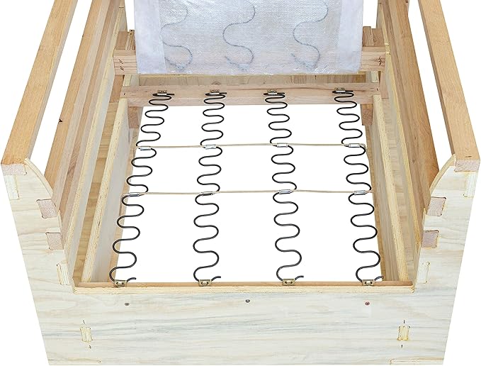 House2Home 18" Couch Spring Repair Kit to Fix Sofa- Includes 4pk of Springs, Upholstery Spring Clips, Seat Spring Stay Wire, Screws, and Installation Instructions