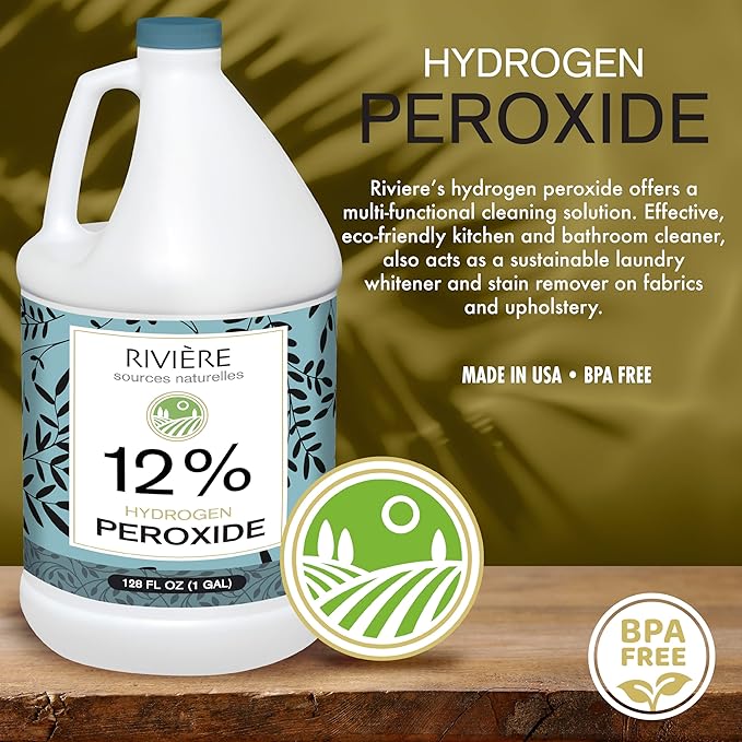 Rivière 12% Hydrogen Peroxide, 2 Gallons