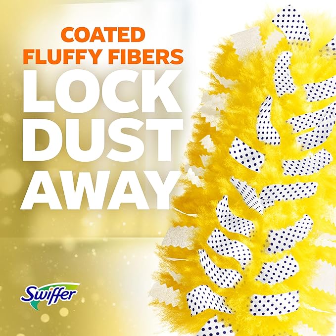 Swiffer Dusters Refill for Cleaning, Feather & Microfiber Duster Alternative, Lavender Scent, 24 Count
