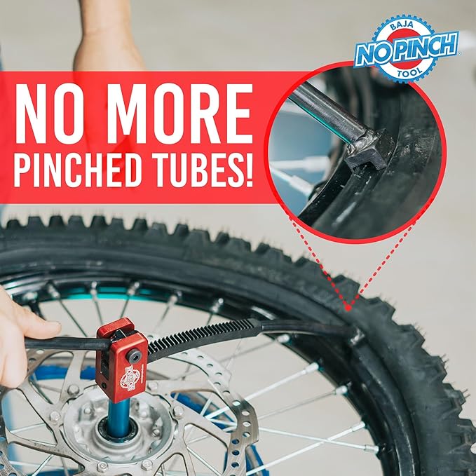 Baja No Pinch Original Ultimate Kit - Dirt Bike Tire Changing Tools for Enduro and Motocross - Compact Tire Changer for 16" to 21" Wheels - Ideal for Quick and Easy Mount - 15 mm to 25 mm Axles