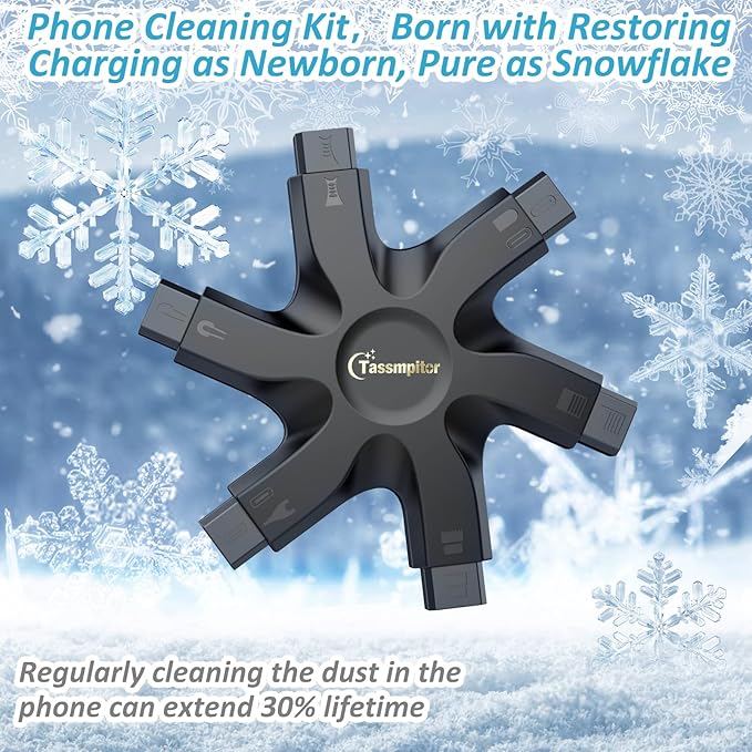 for iPhone Cleaning Kit Port Cleaner, Repair & Restore Tool for iPhone Pro Max Airpod iPad Cell Phone Charging Port, Phone Cleaner Putty for Lightning Charger Connector Cable Speaker