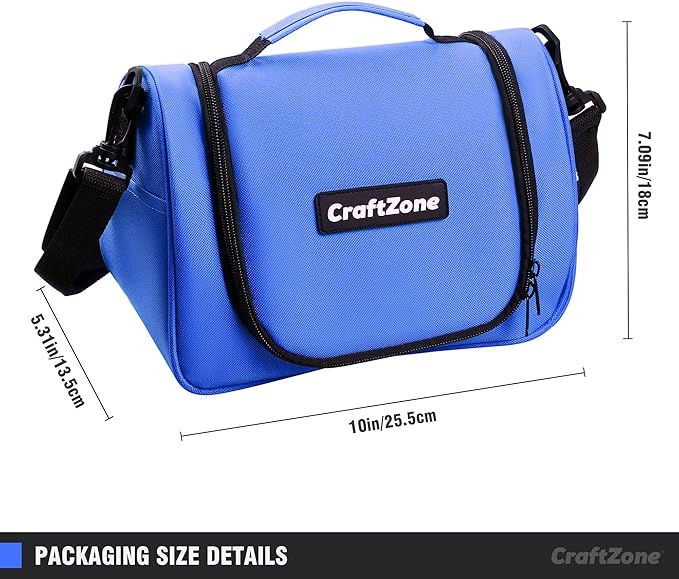 Tool Kit Portable,Basic Hand Tool Set 21Pcs with Pouch,Tool Bag for Home|Dorm|Office|DIY|Classroom,Deep Blue
